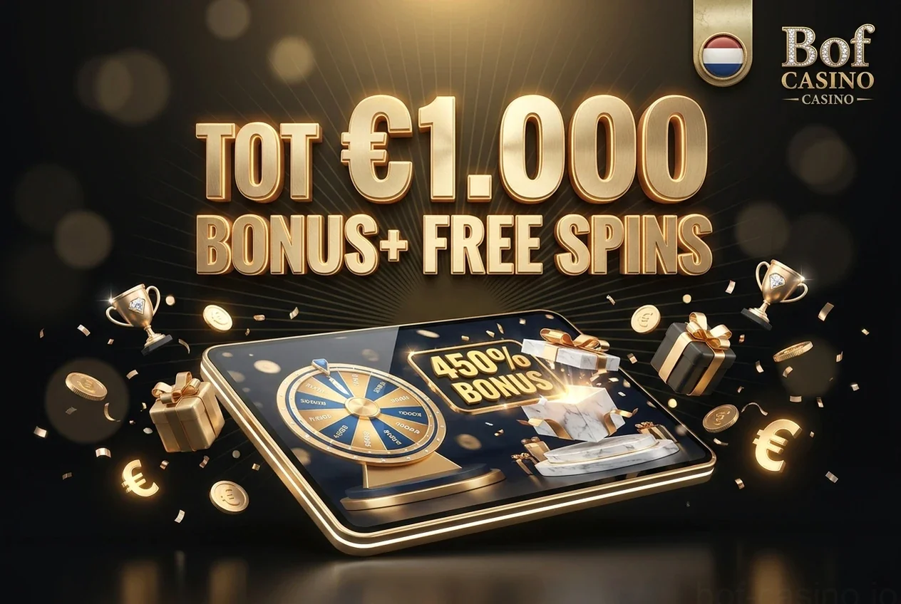 TOT €1.000 BONUS+ FREE SPINS